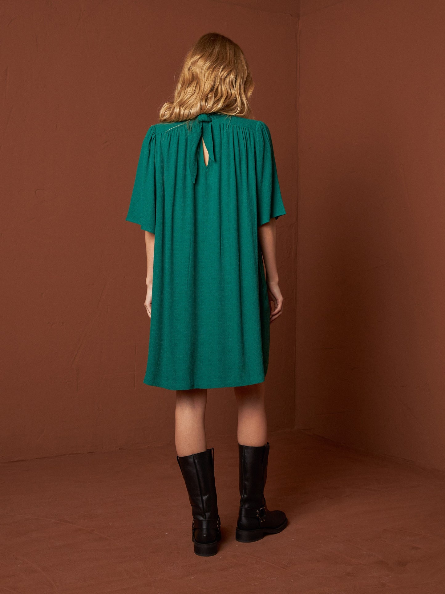 VESTIDO DOBBY VISCOSA