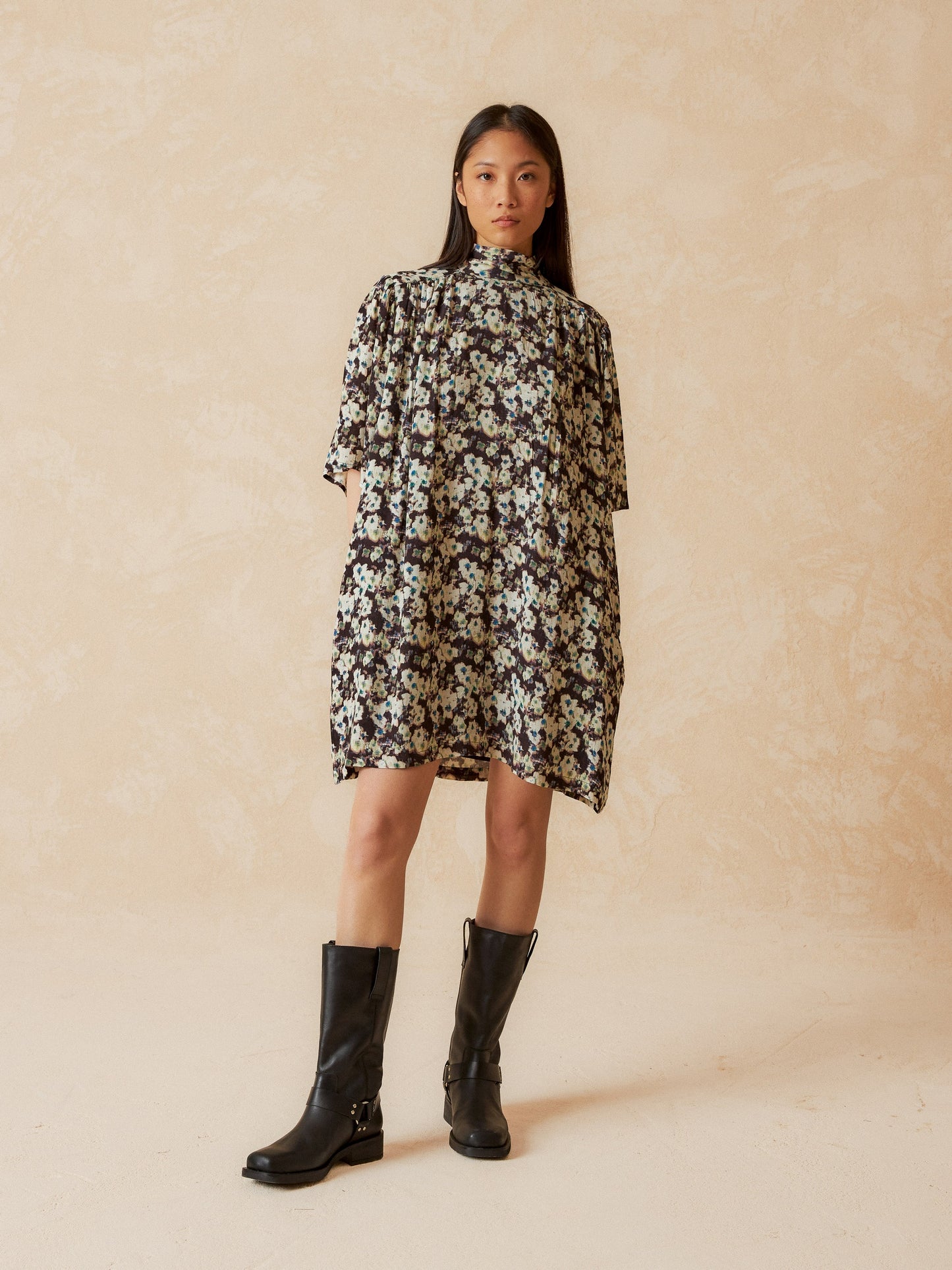 VESTIDO DOBBY VISCOSA
