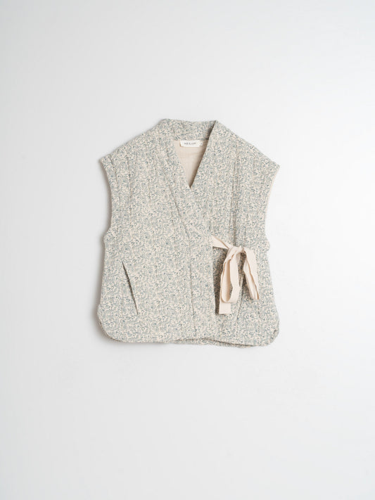 KIMONO VEST WITH BOW
