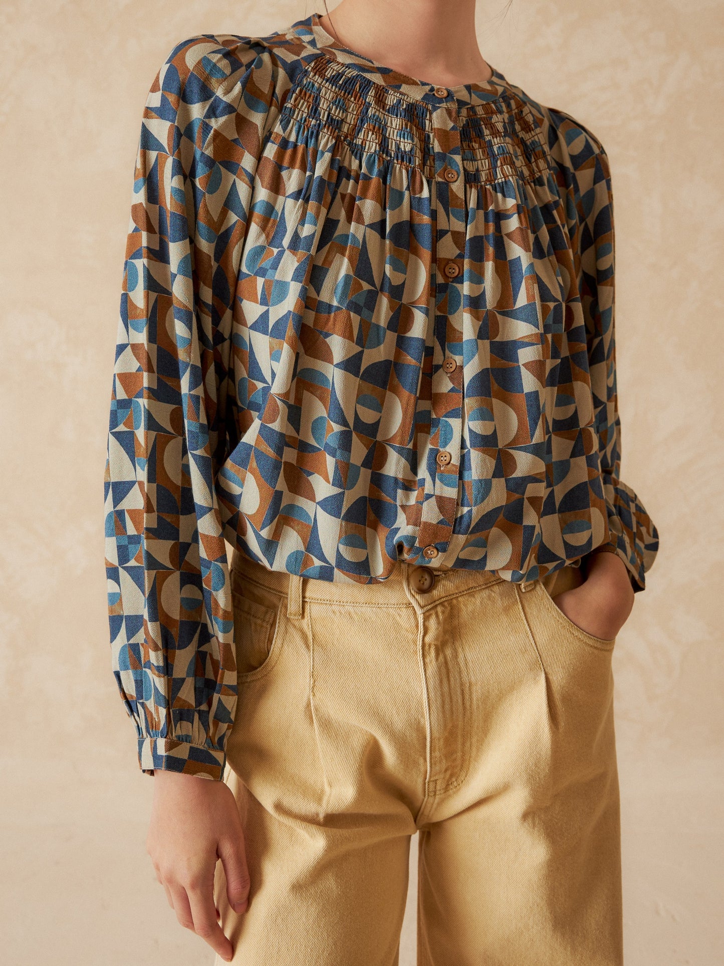 CAMISA FLUÍDA ESTAMPADA