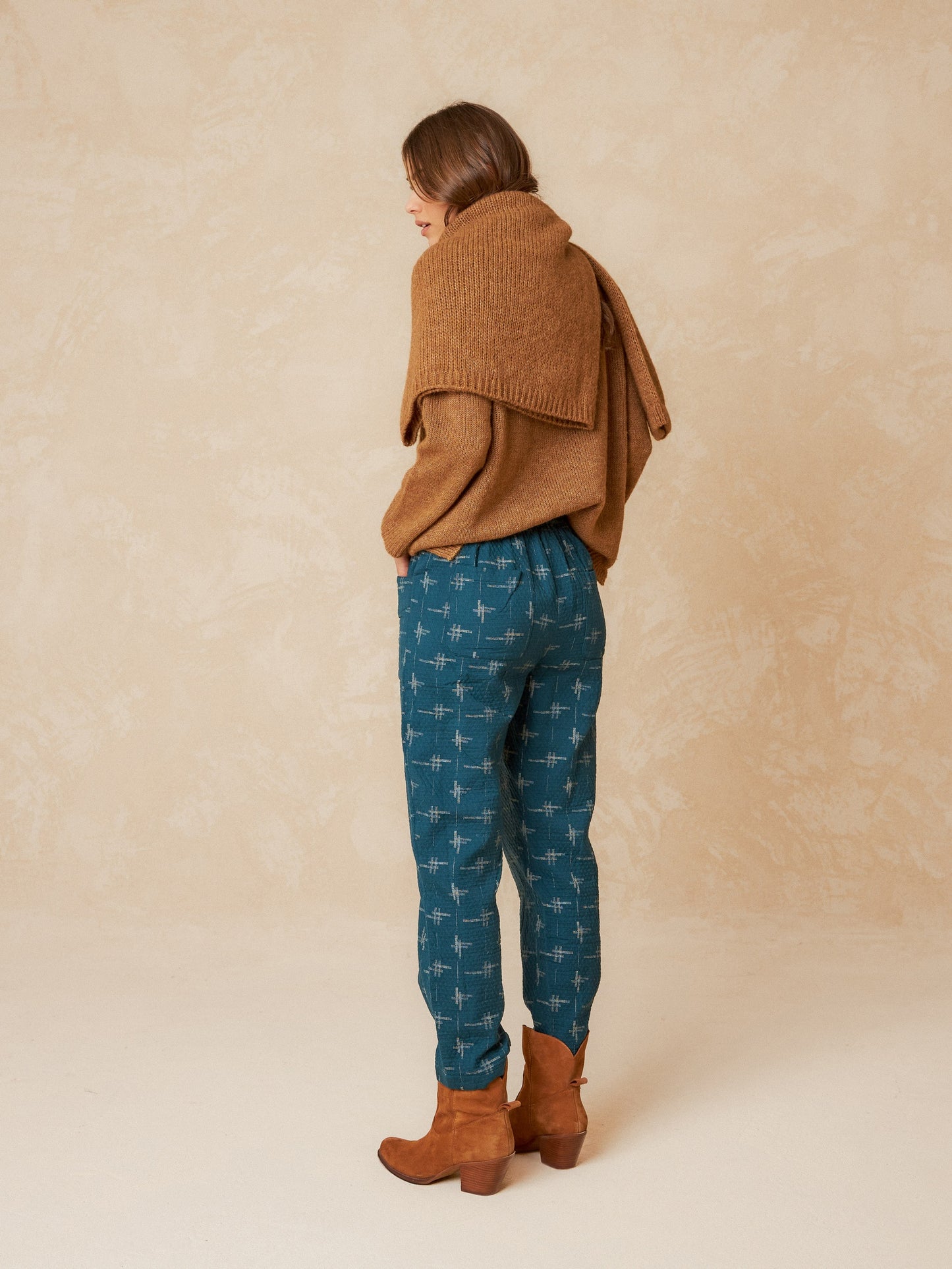 PANTALÓN JAQUARD ALGODÓN