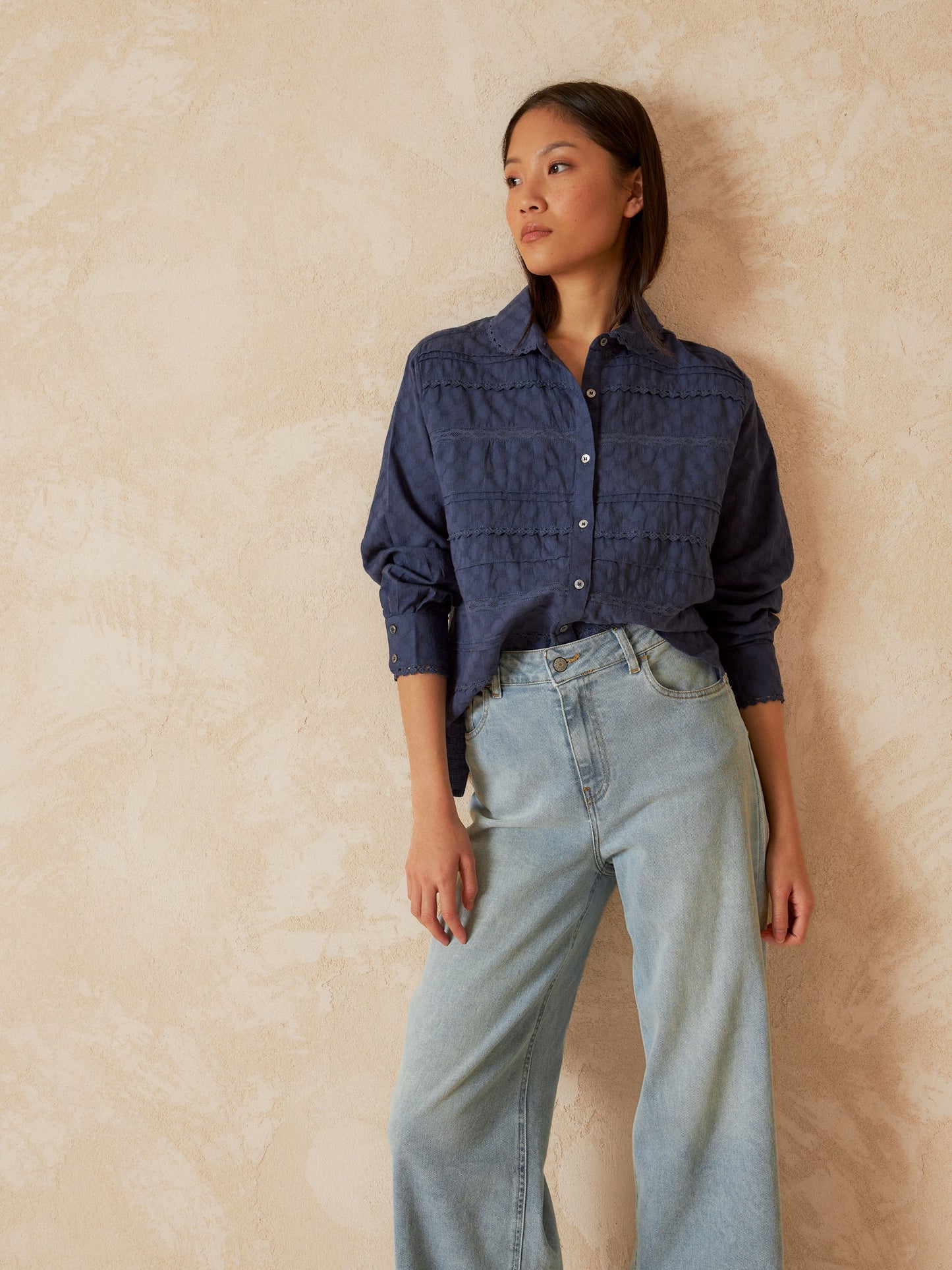 CAMISA PUNTILLA INSERTADA