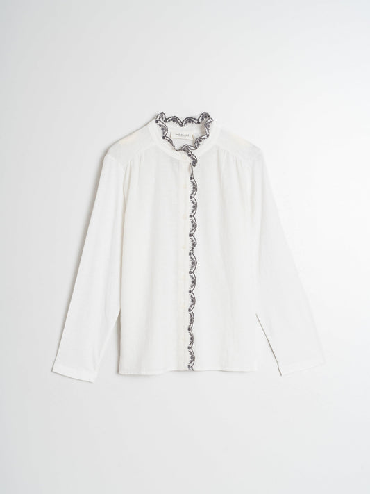 CONTRAST COMBINED T-SHIRT