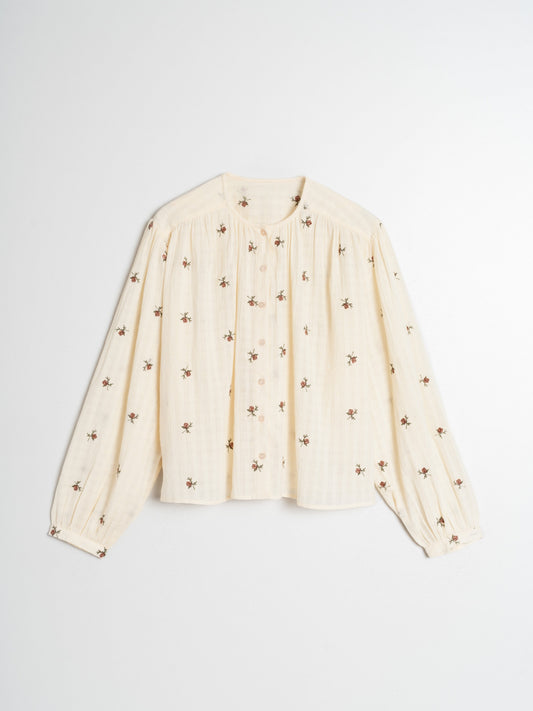 CAMISA GASA BORDADA
