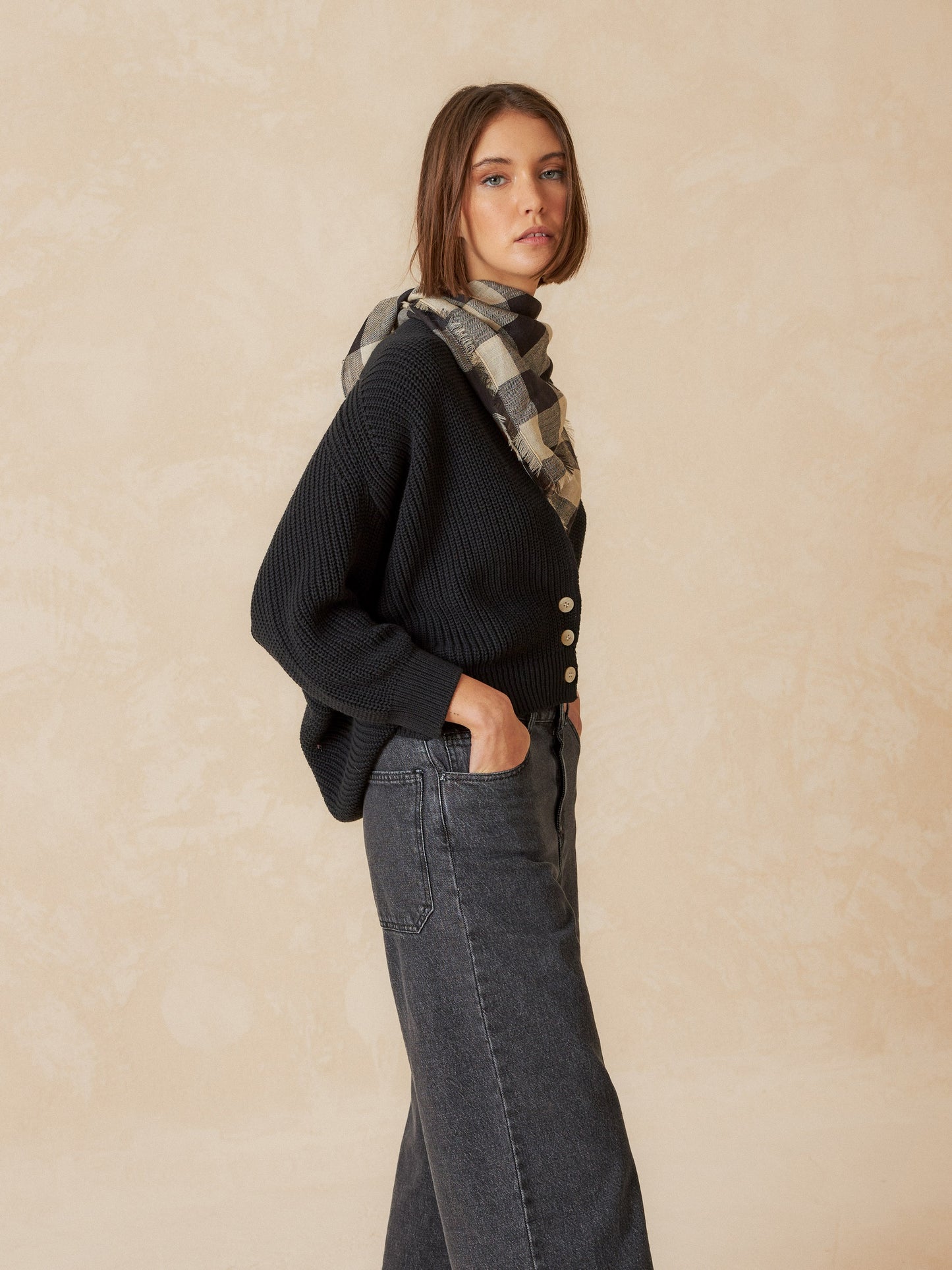 CHAQUETA HALF CÁRDIGAN