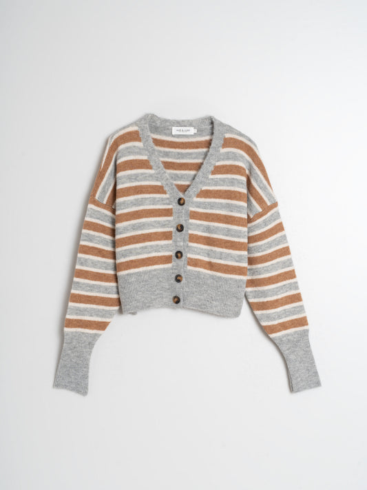 CHAQUETA PUNTO RAYAS