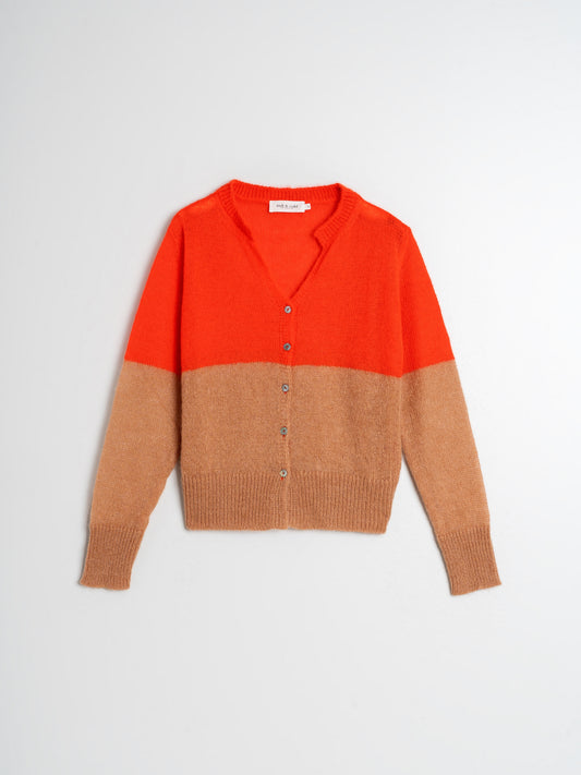 CHAQUETA PUNTO BICOLOR