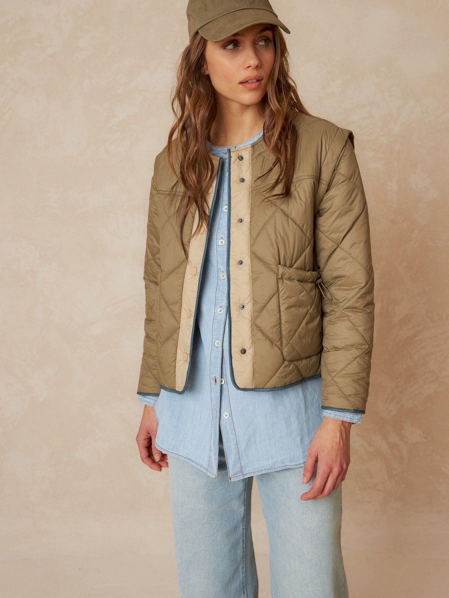 CAZADORA GUATEADA OVERSIZE