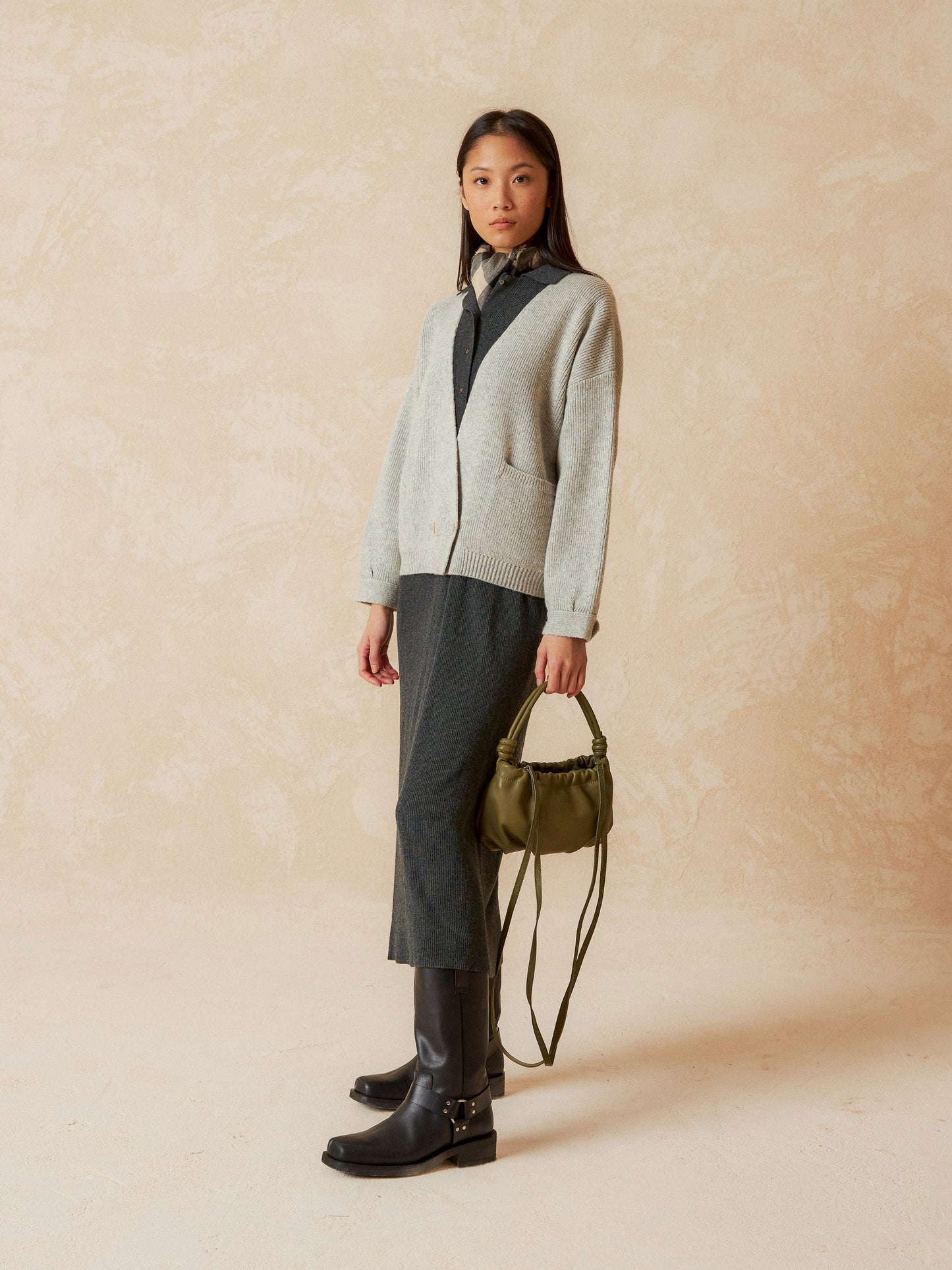SAC EN CUIR VERT