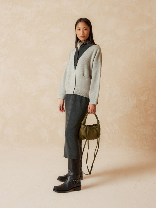 SAC EN CUIR VERT