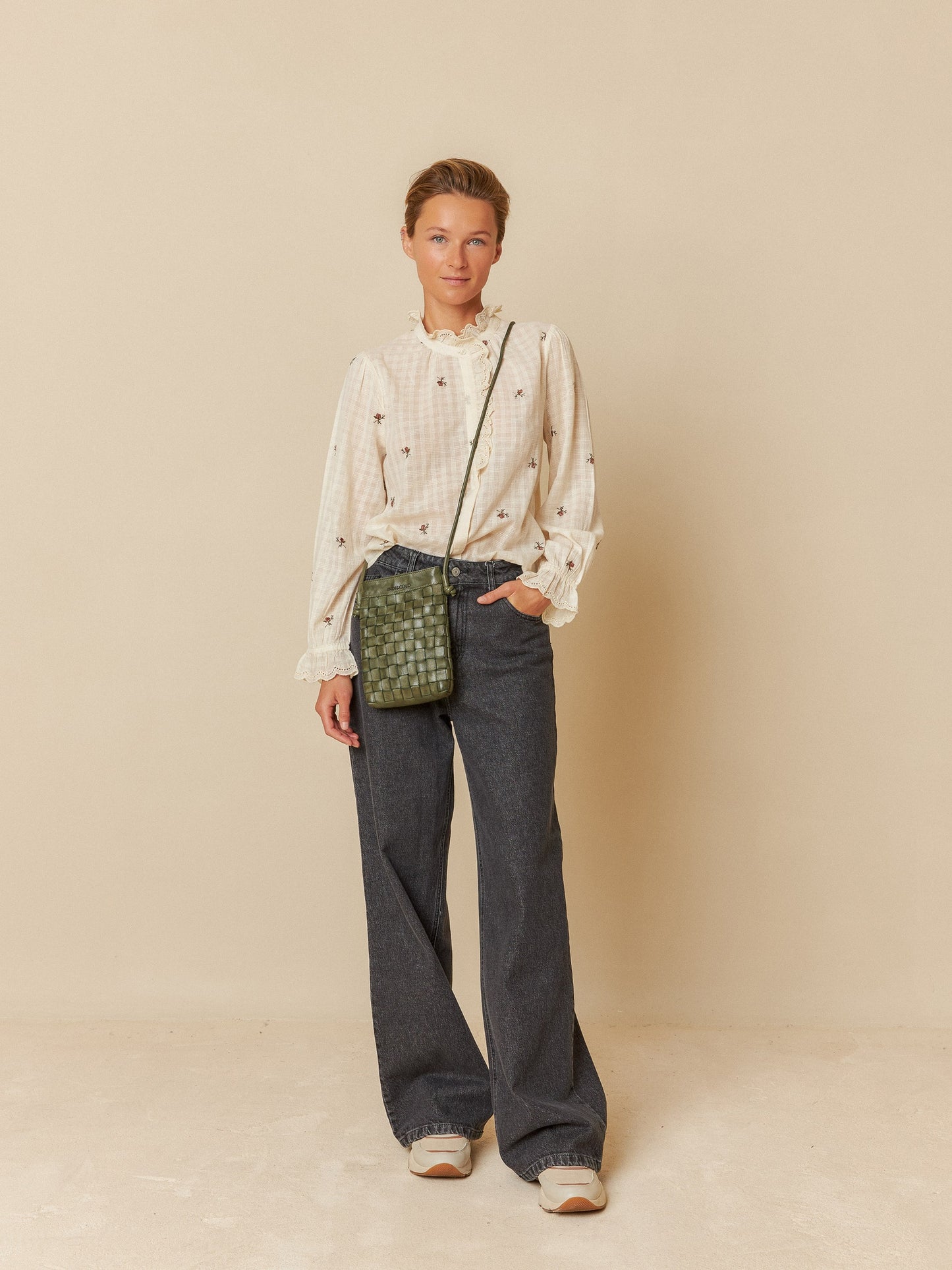 BOLSO FLAT PIEL GEO