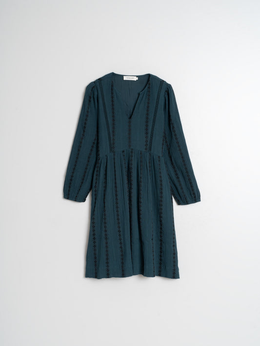 VESTIDO CORTO JAQUARD