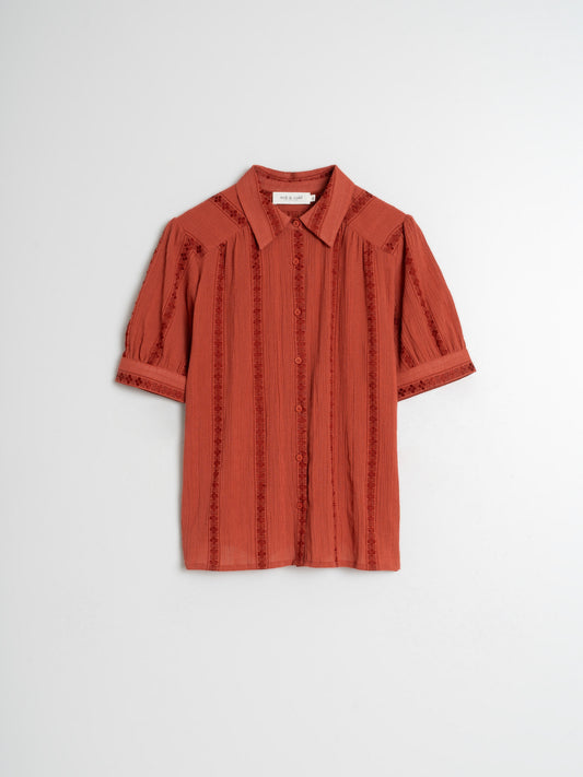 CAMISA JAQUARD CUELLO
