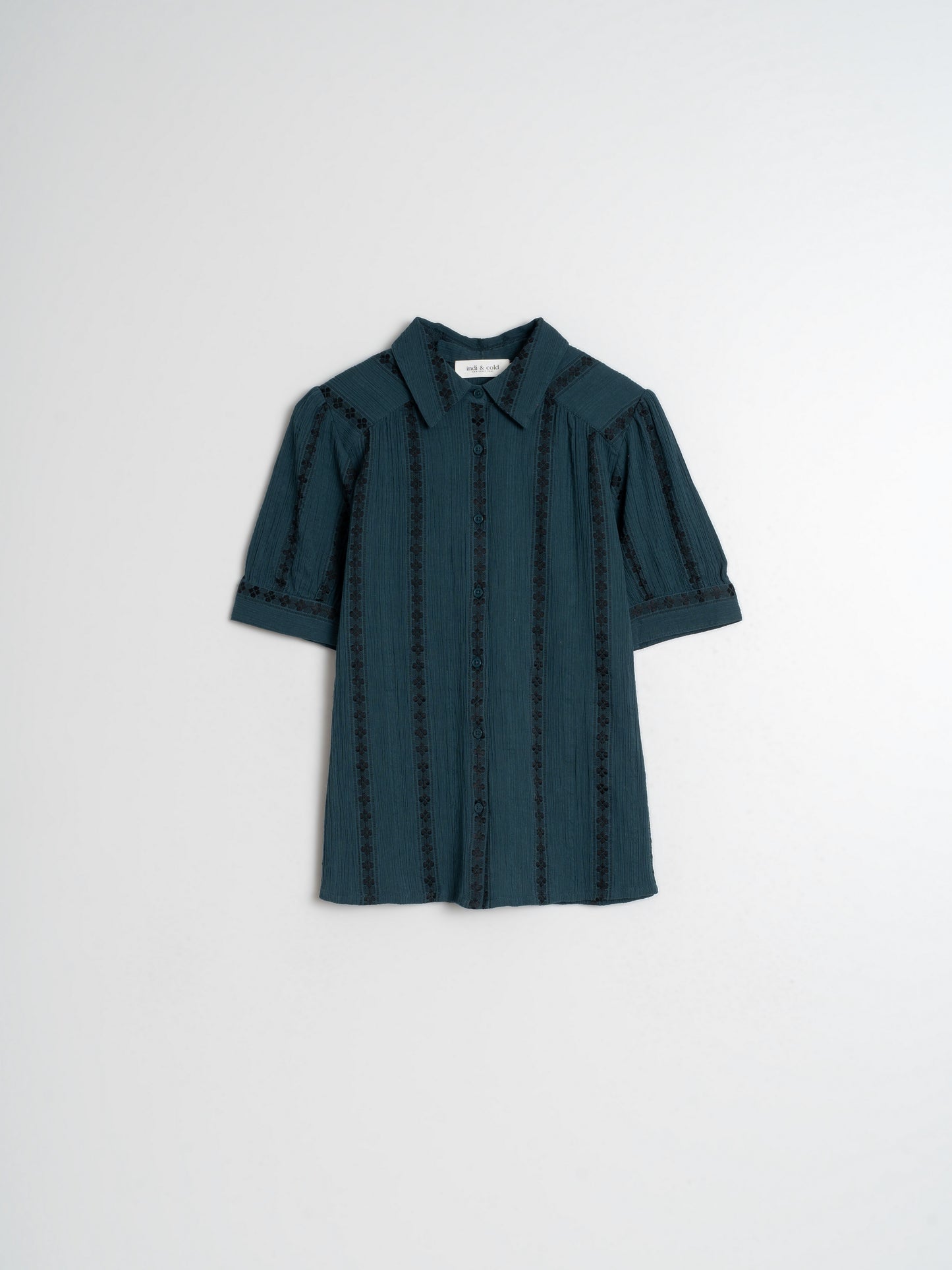 CAMISA JAQUARD CUELLO