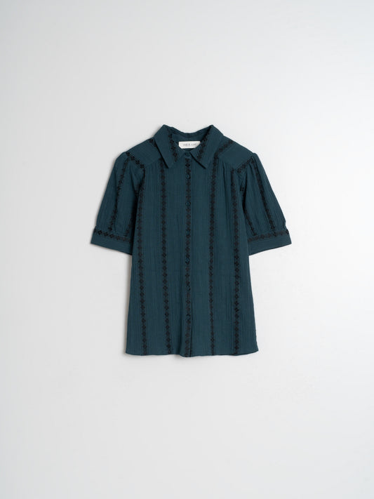 CAMISA JAQUARD CUELLO