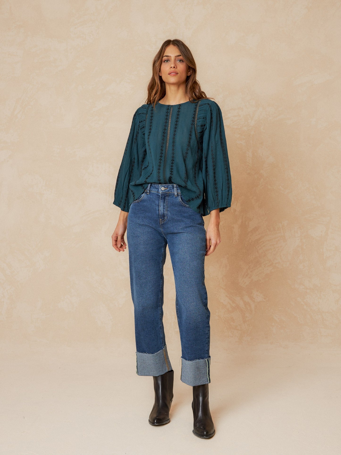 CAMISA JAQUARD VISCOSA