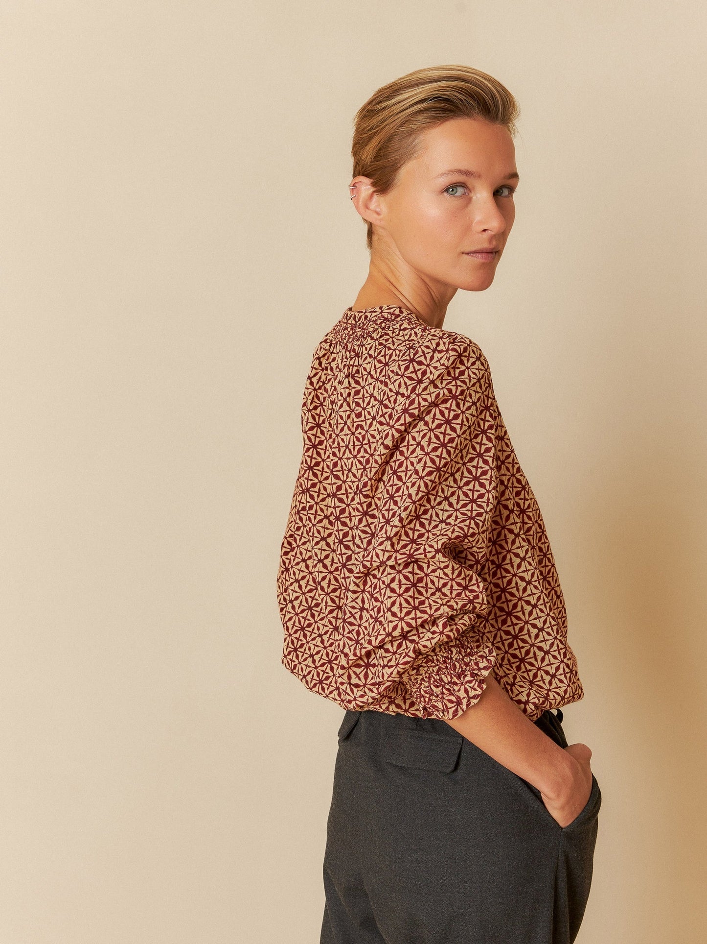 PRINTED COTTON SHIRT