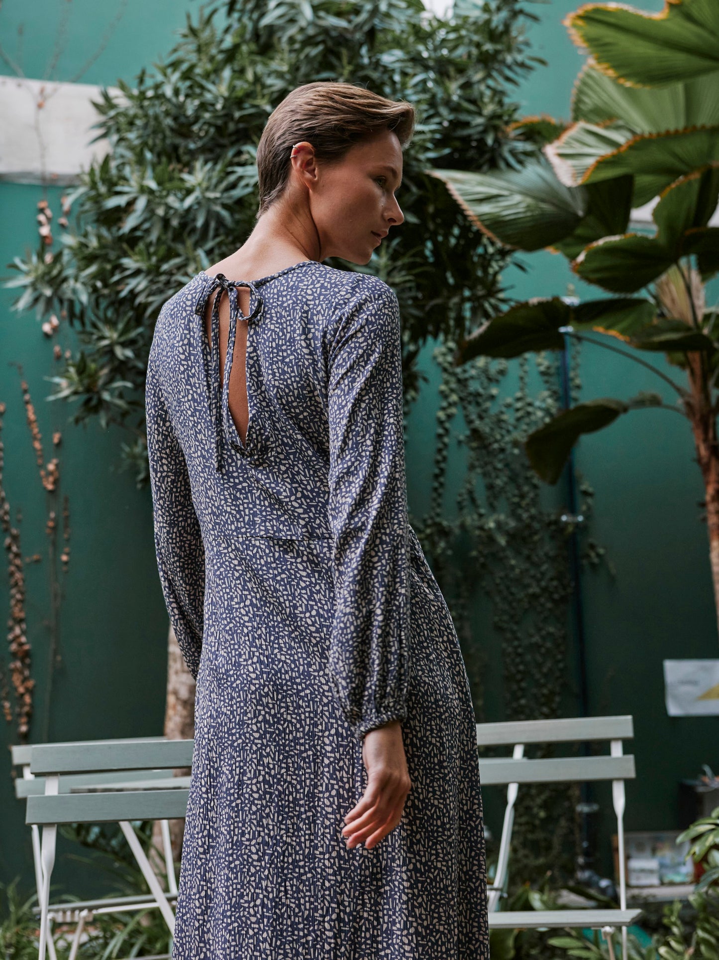 MAXI VESTIDO CREPADO
