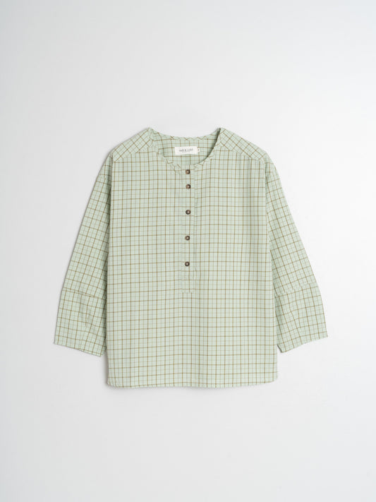 BLUSA CUADRO BICOLOR