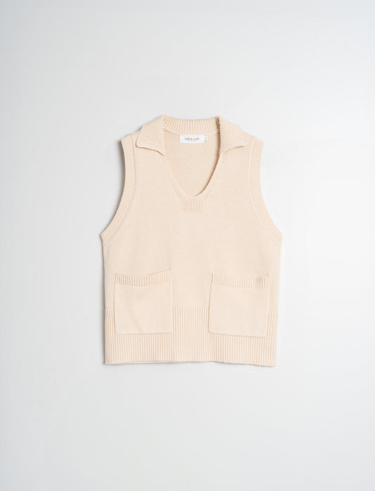 CHALECO CUELLO POLO