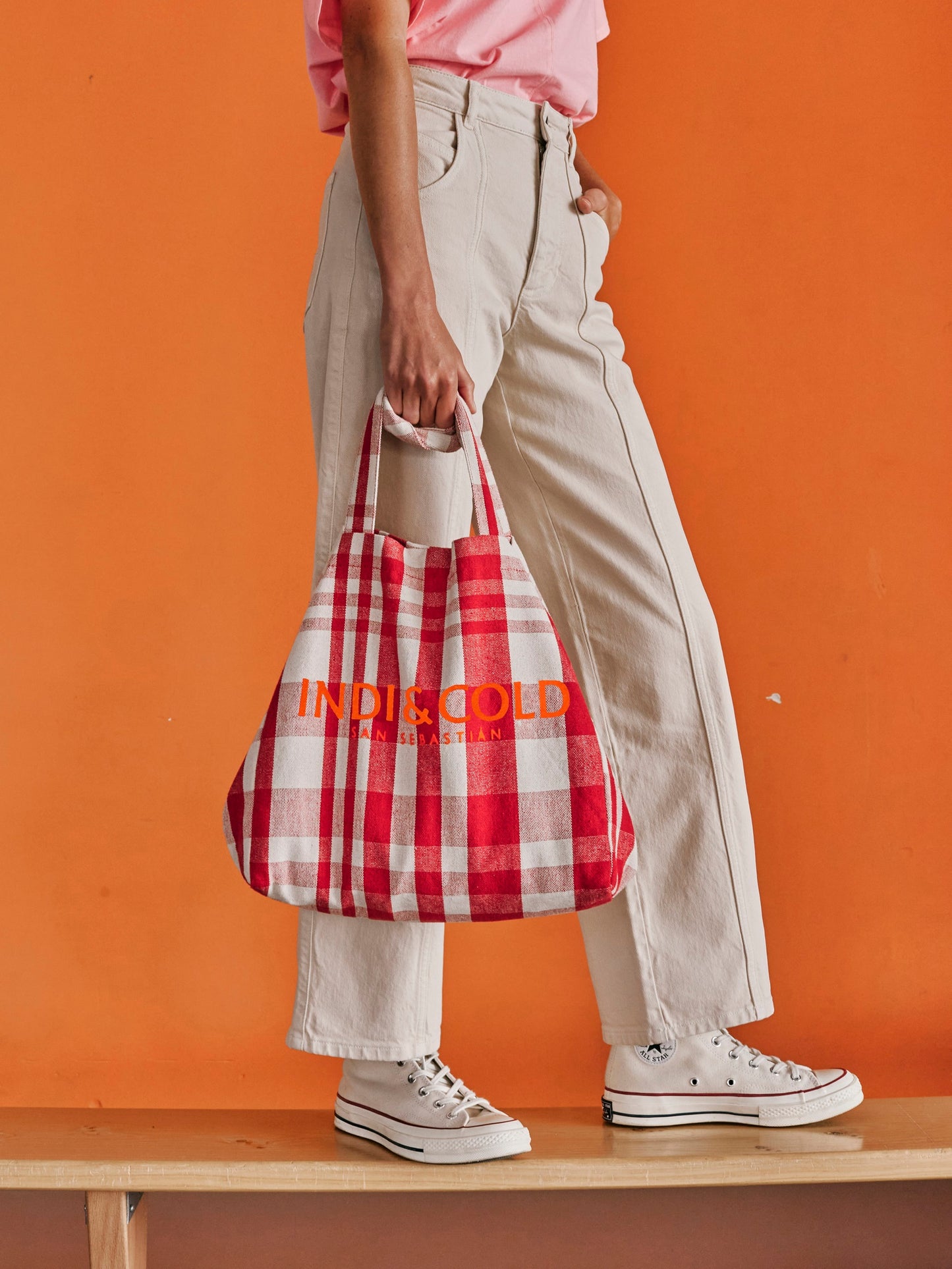 BOLSO SHOPPER CUADROS