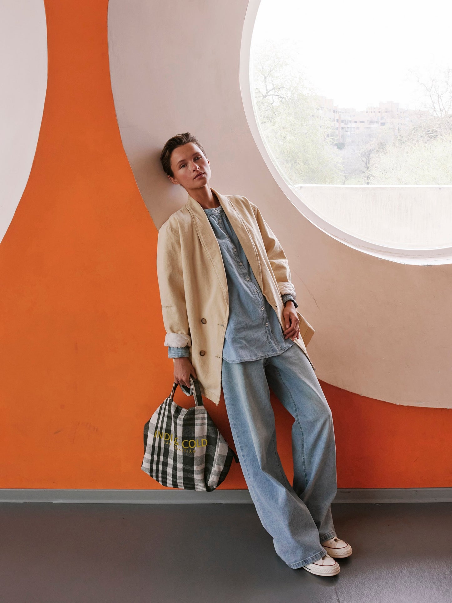 BOLSO SHOPPER CUADROS