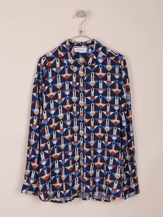 CHEMISE SIENNE GÉOMÉTRIQUE