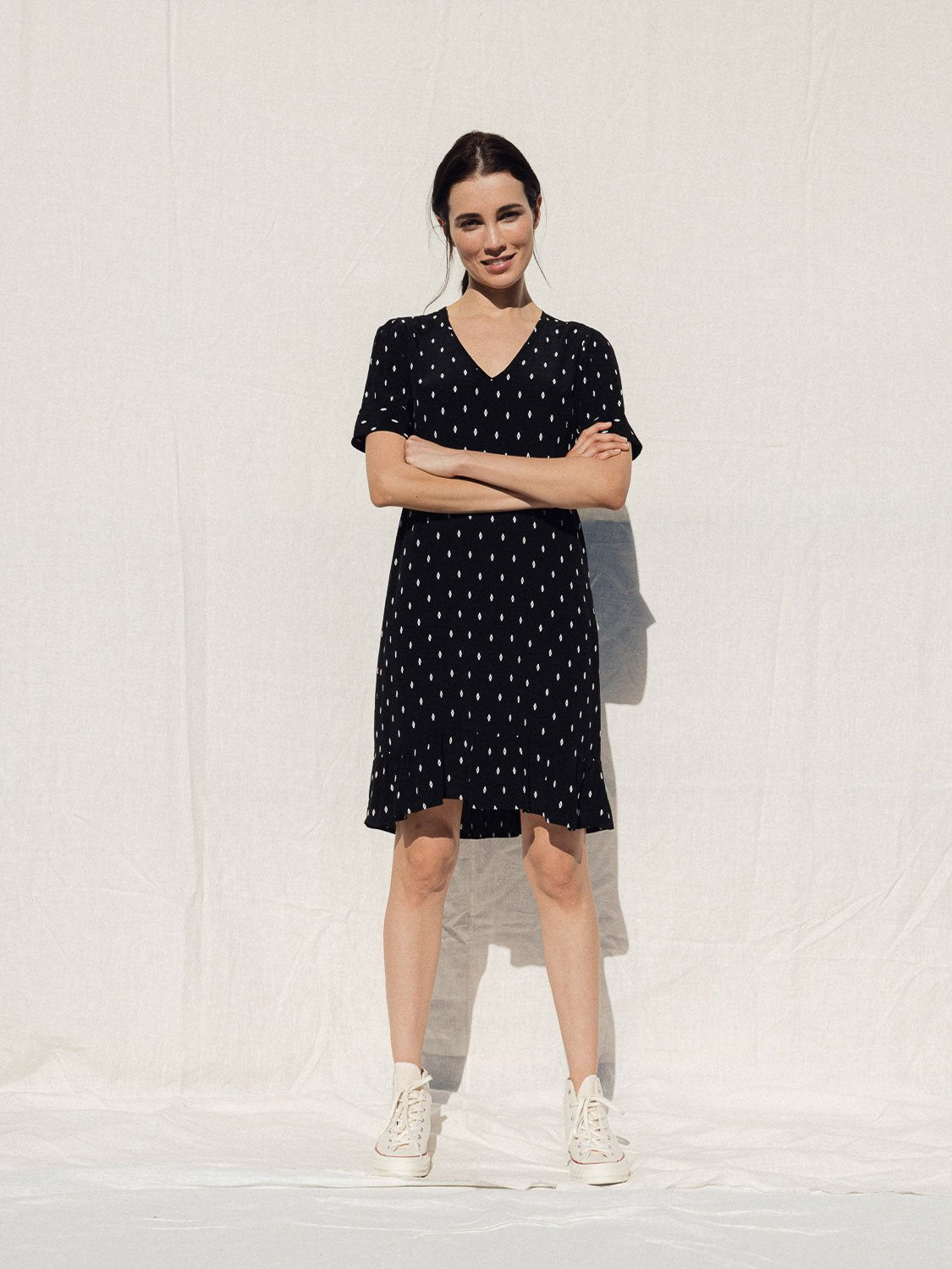 VESTIDO CORTO IKAT