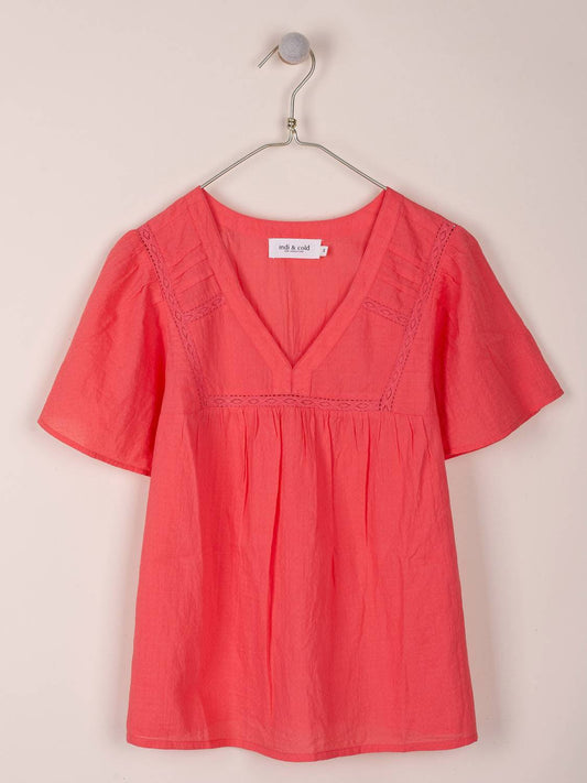 BLUSA ALGODÓN PUNTILLAS