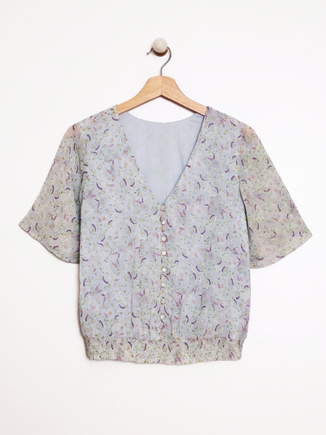 BLUSA LUREX BOTONES