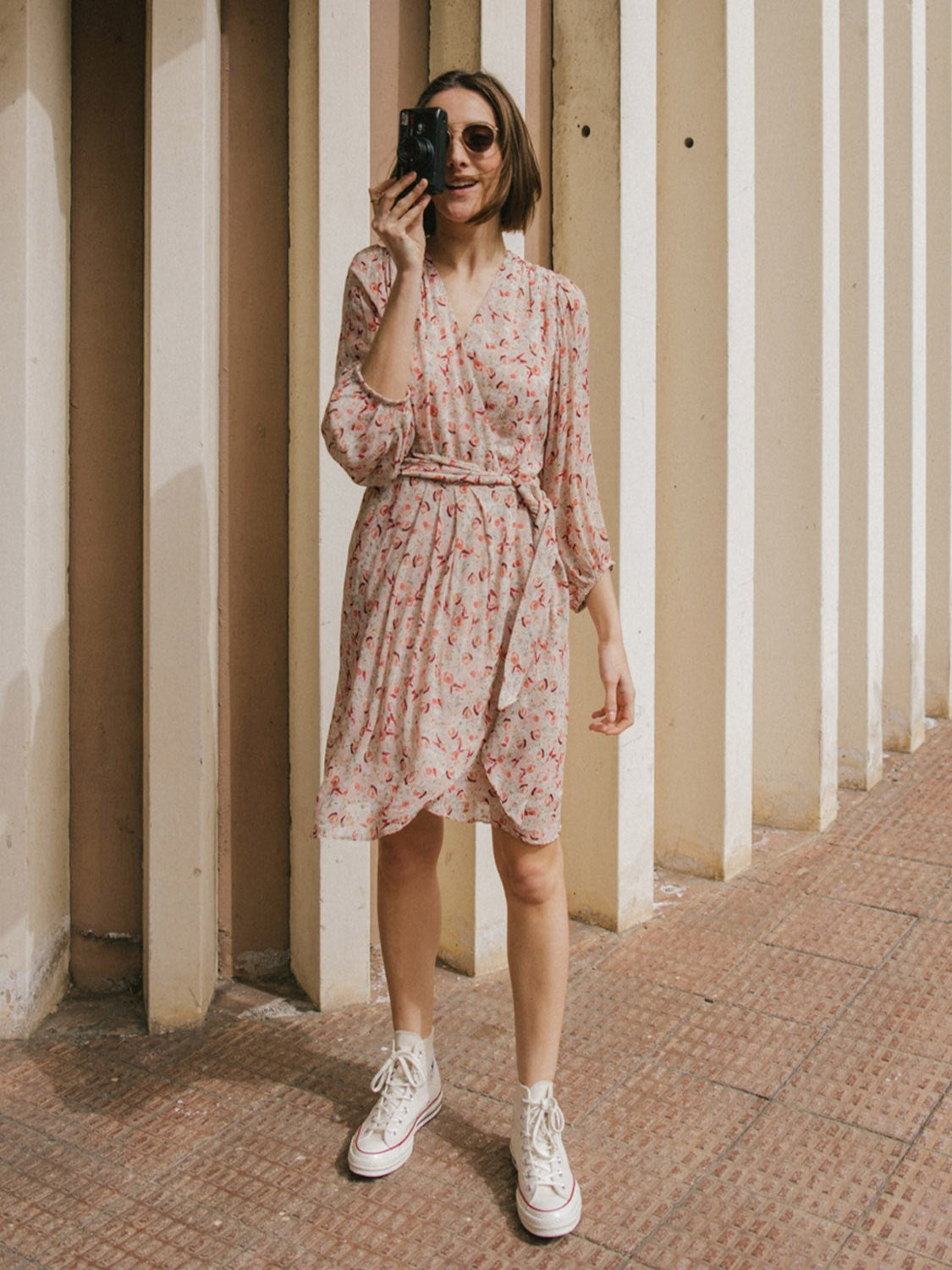 VESTIDO CRUZADO LUREX