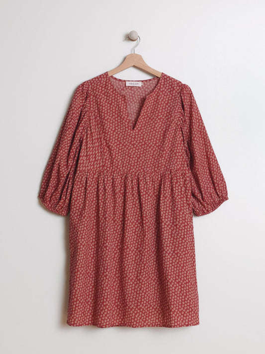 VESTIDO CORTO OVERSIZE ESTAMPADO BAHÍA