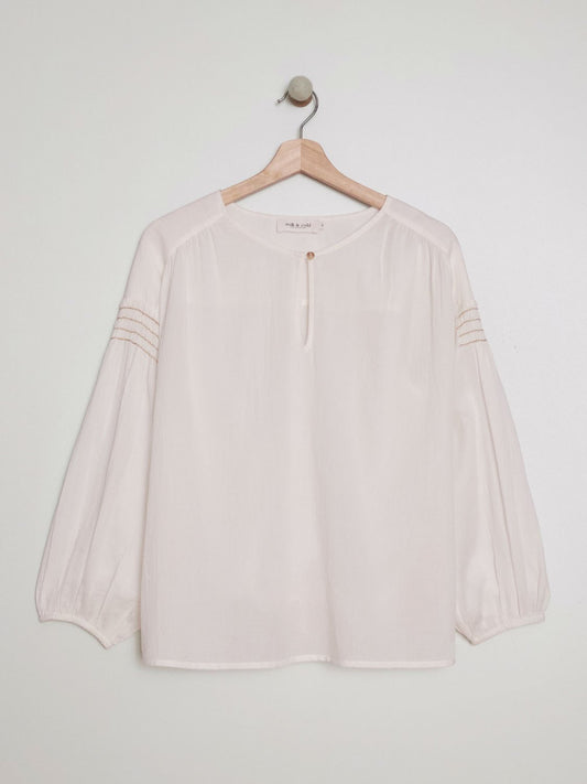 BLUSA BORDADO CONTRASTE