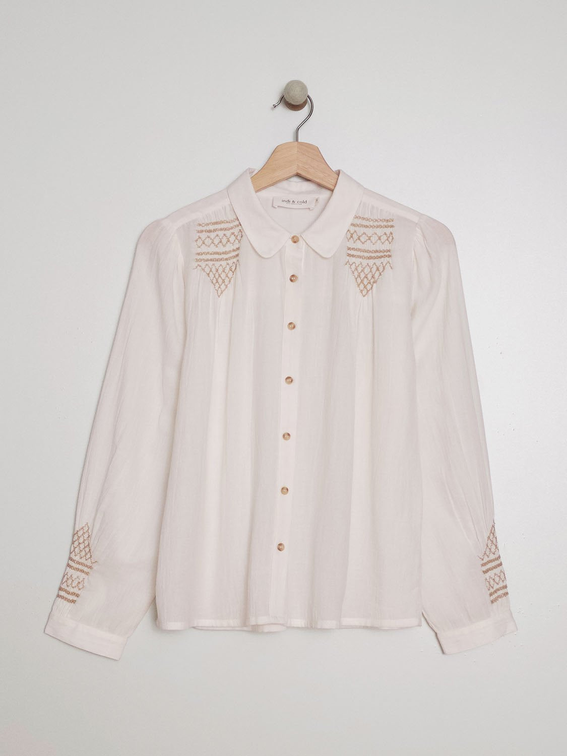 CAMISA BORDADO CONTRASTE