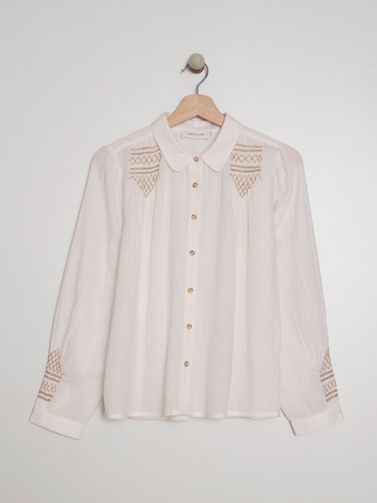 CAMISA BORDADO CONTRASTE