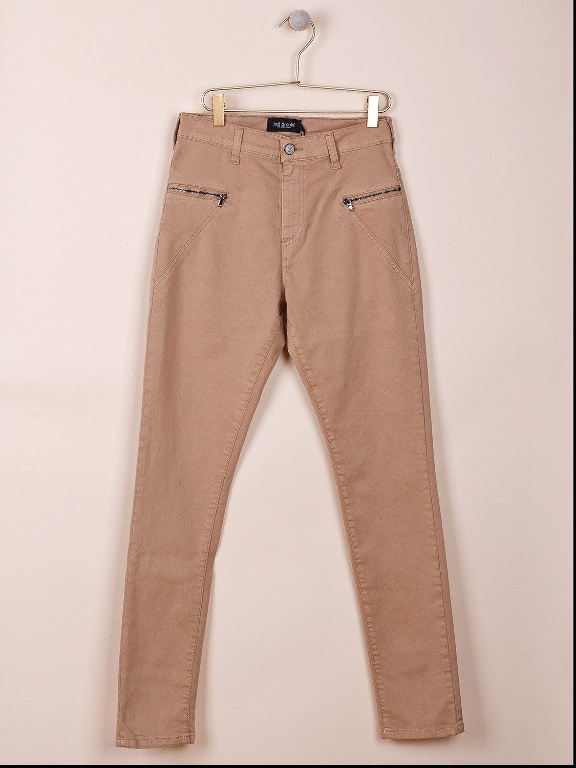 PANTALON BASIQUE AVEC ZIPPÉES