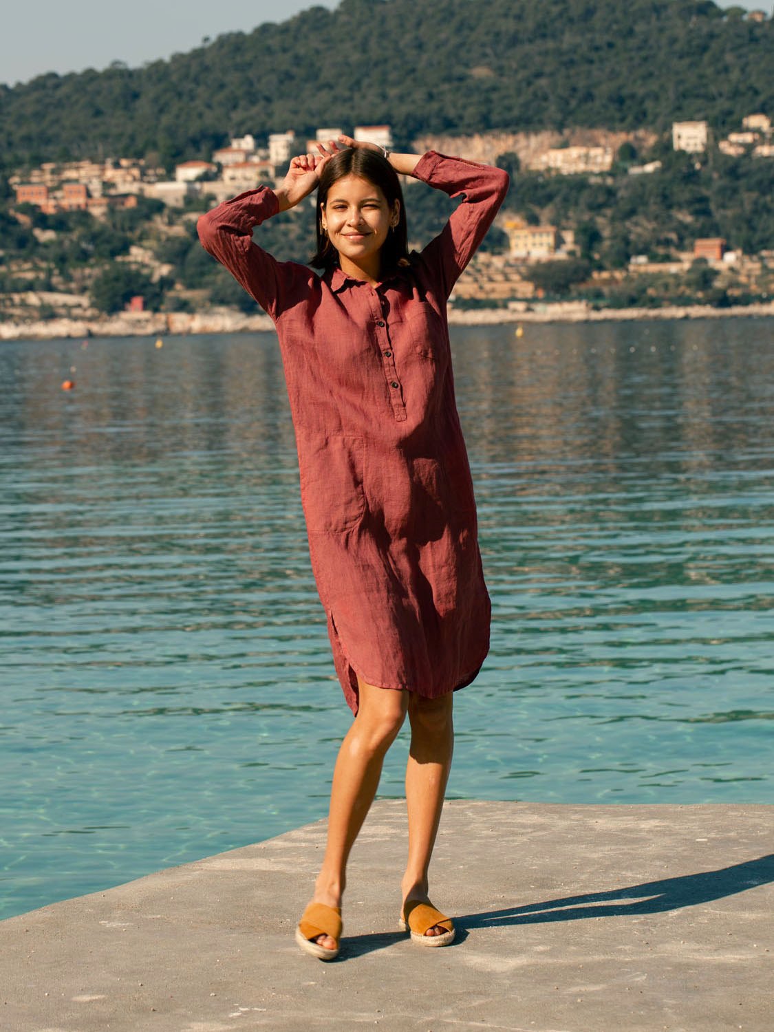 VESTIDO CAMISERO LINO BAHÍA