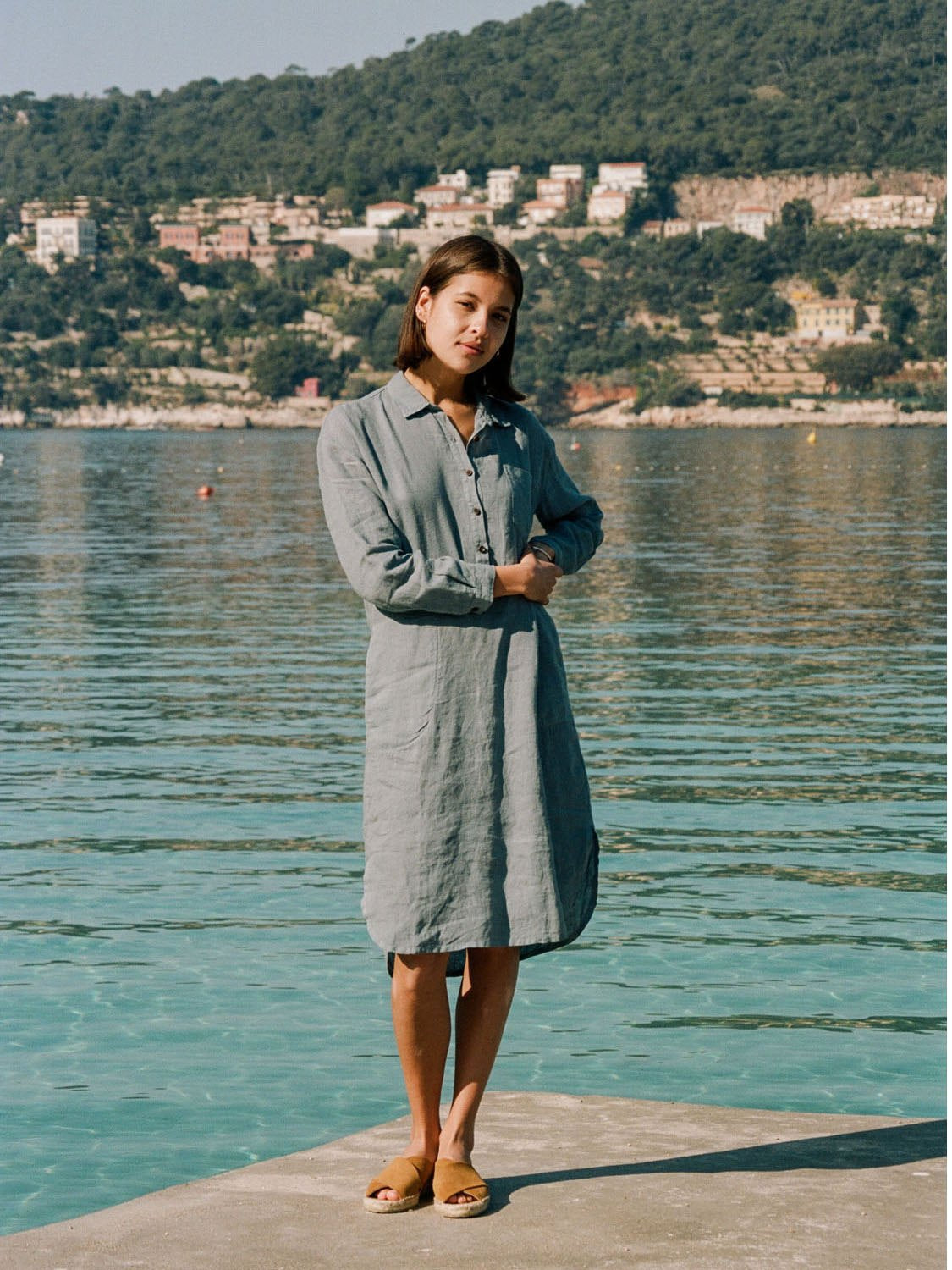 VESTIDO CAMISERO LINO BAHÍA