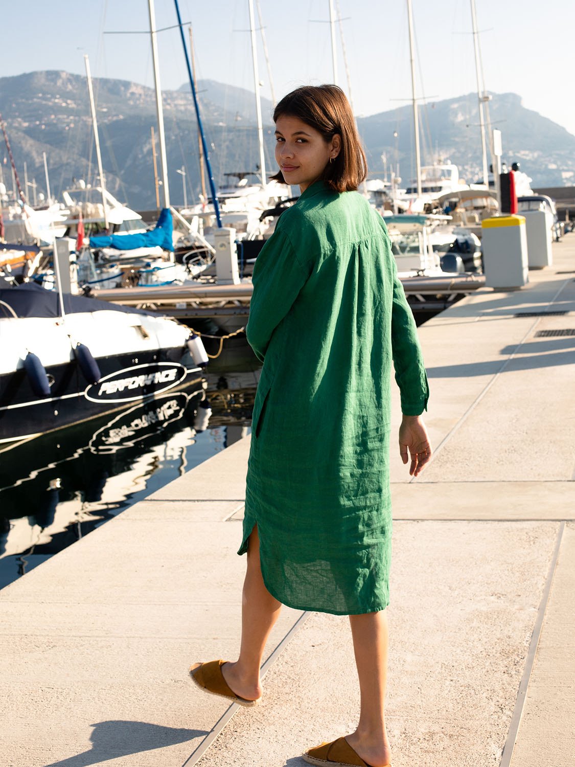 VESTIDO CAMISERO LINO BAHÍA