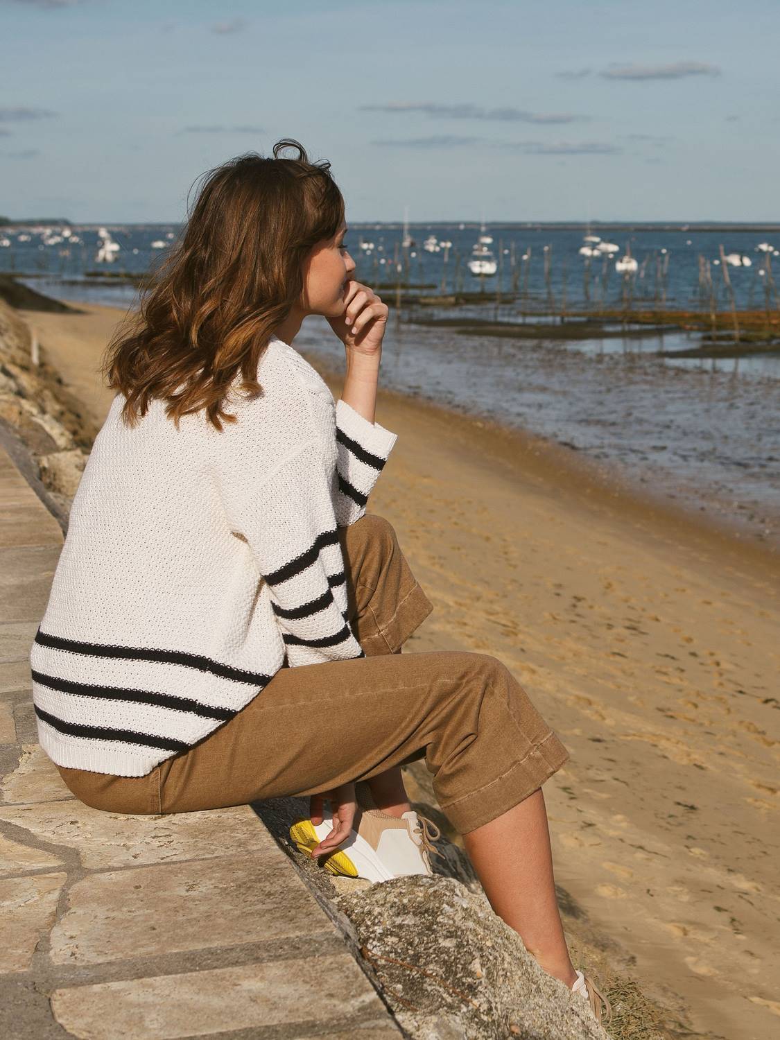 LOW STRIPED JERSEY