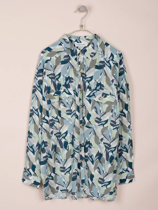 ECOVERO LEAVES SHIRT