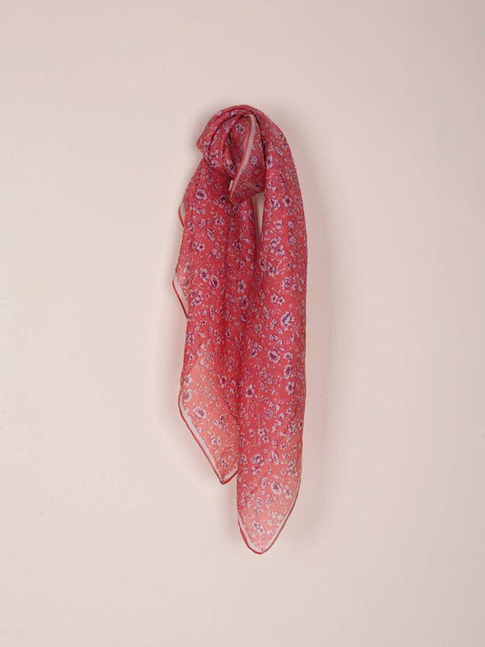 PAÑUELO FLORAL SEDA