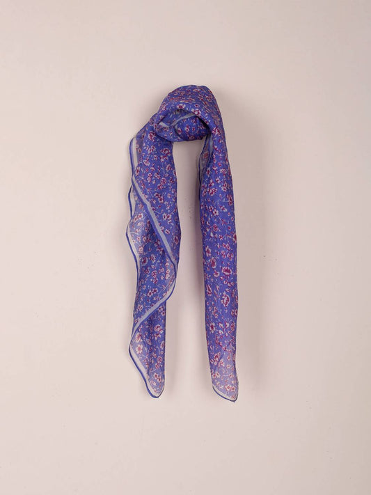 PAÑUELO FLORAL SEDA