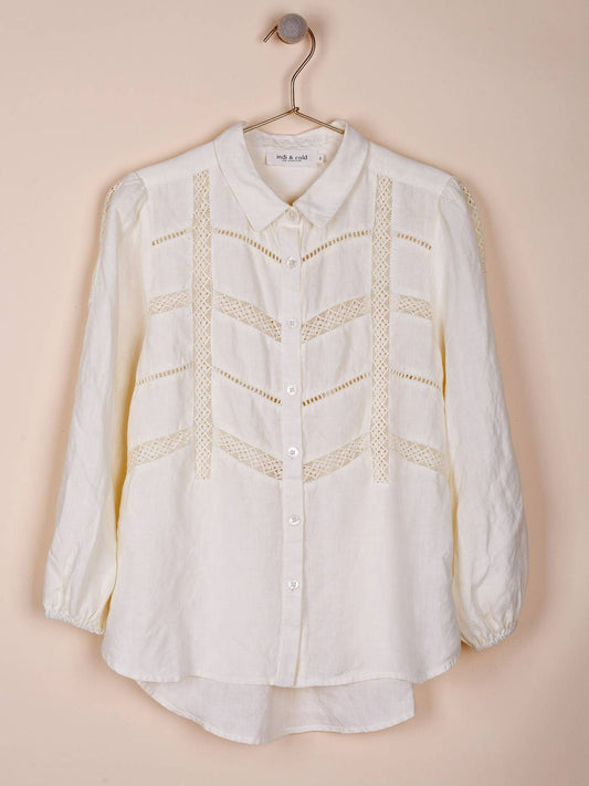CAMISA ROMÁNTICA VAINICAS CÁÑAMO