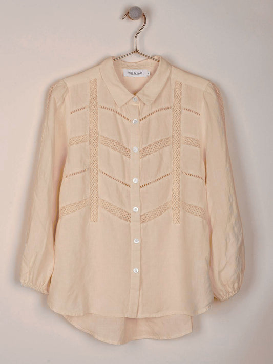 CAMISA ROMÁNTICA VAINICAS CÁÑAMO