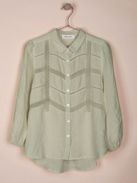 CAMISA ROMÁNTICA VAINICAS CÁÑAMO