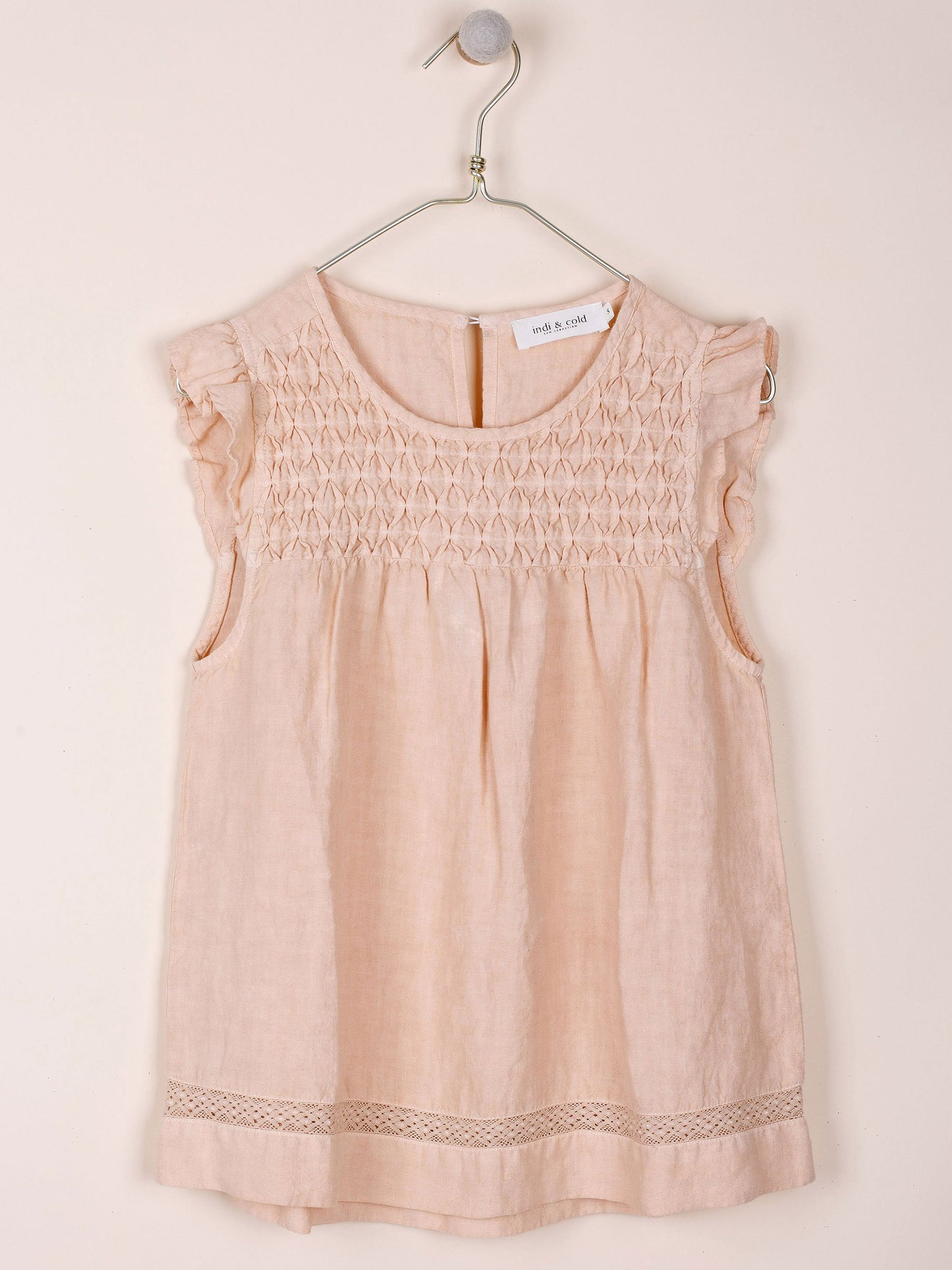 BLUSA ROMÁNTICA PANEL CÁÑAMO