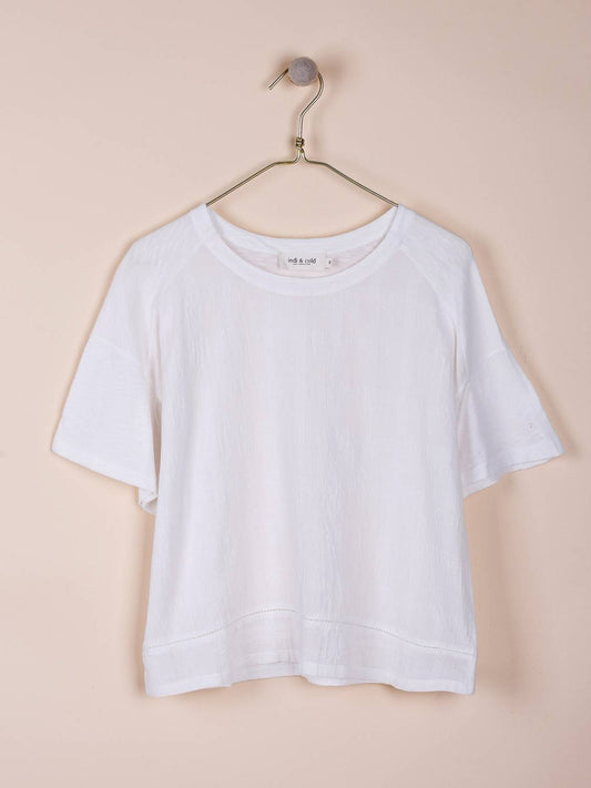 CAMISETA CORTA COMBINADA