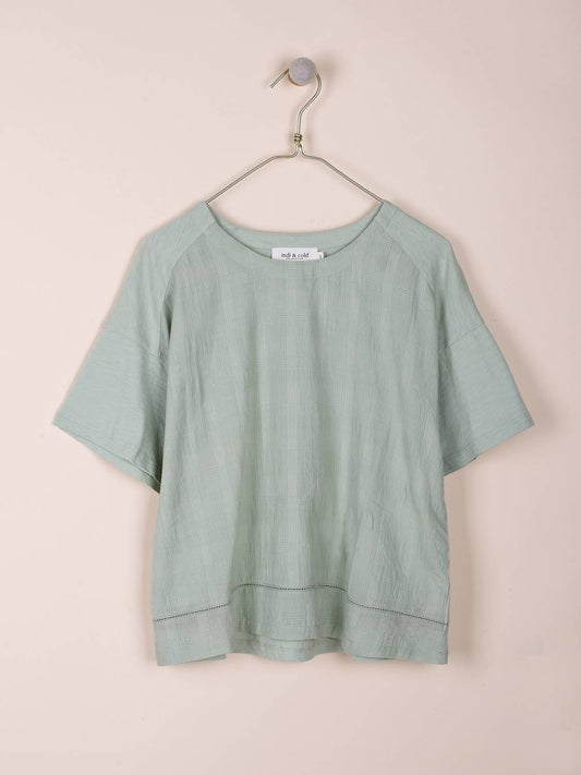 CAMISETA CORTA COMBINADA