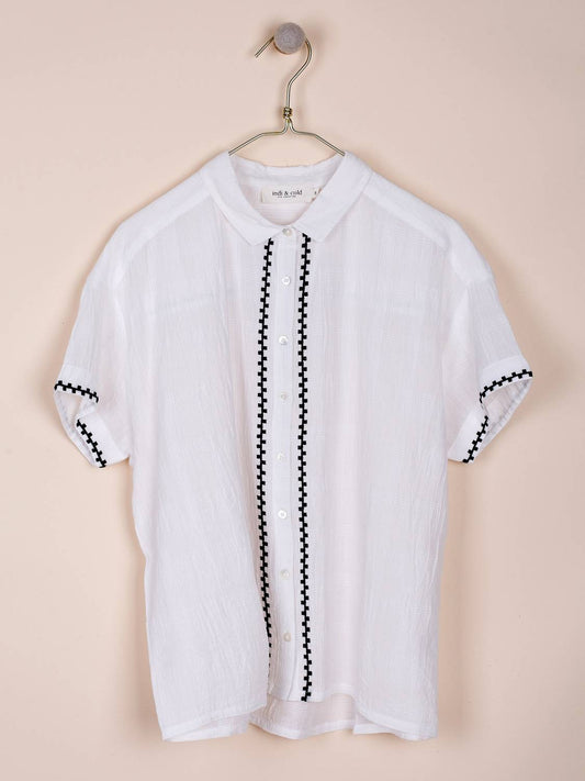 EMBROIDERED COTTON SHIRT